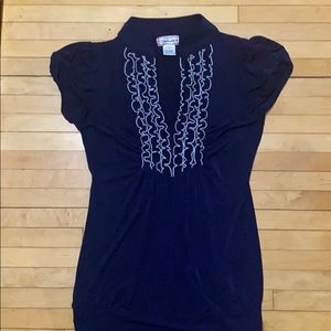 Navy Blue Soulmates Top